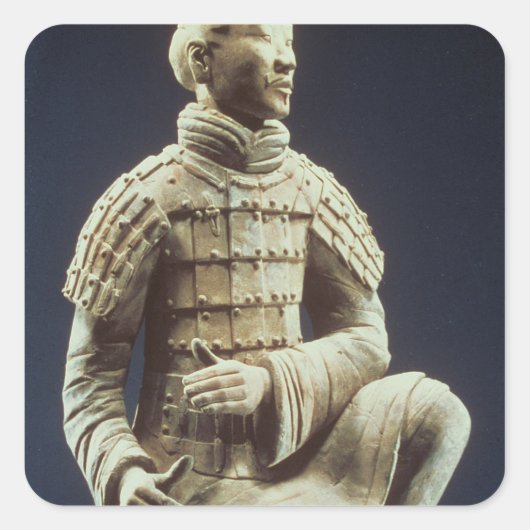 Terracotta Army, Qin Dynasty, 210 BC Vierkante Sticker (Voorkant)