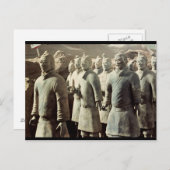 Terracotta Army, Qin Dynasty, 210 voor Christus; k Briefkaart (Voorkant / Achterkant)
