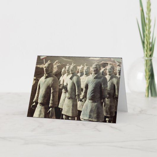 Terracotta Army, Qin Dynasty, 210 voor Christus; k Kaart (Voorkant)