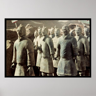 Terracotta Army, Qin Dynasty, 210 voor Christus; k Poster