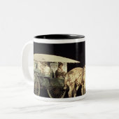 Terracotta Army, Qin Dynasty Tweekleurige Koffiemok (Voorkant links)