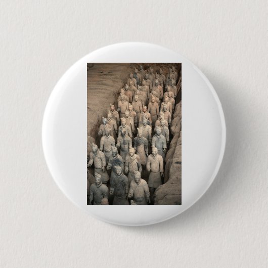 Terracotta Army Ronde Button 5,7 Cm (Voorkant)