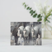 Terracotta Army, Xian, China, Postcard Briefkaart (Staand voorkant)