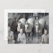 Terracotta Army, Xian, China, Postcard Briefkaart (Voorkant / Achterkant)