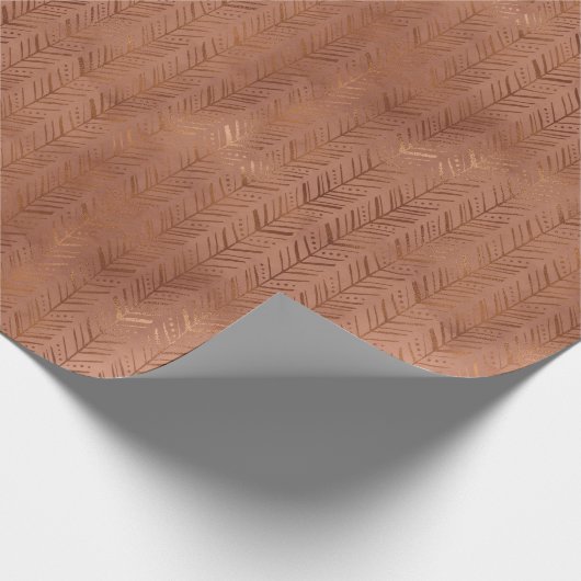 Terracotta Arrows Boho Cadeaupapier (Hoek)