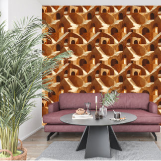 Terracotta Ascension™ Luxe Airbnb Behang