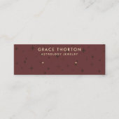 Terracotta Astrology Stars Stud Earring Display Mini Visitekaartje (Voorkant)