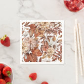 Terracotta Autumn Fall Wedding Paper Napkin Servet (Insitu)
