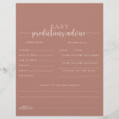 Terracotta Baby Predictions and Advice Kaarten (Voorkant)