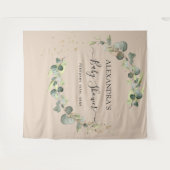 Terracotta Baby shower Fotocabine Achtergrond Wandkleed (Voorkant (horizontaal))