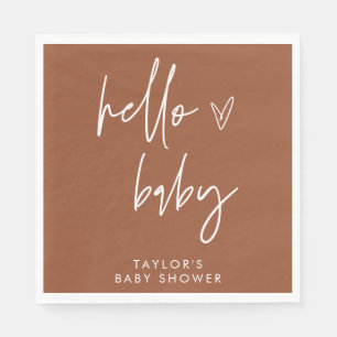 Terracotta Baby shower Paper Napkin Boho Decor Servet