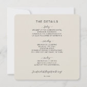 Terracotta Bachelorette Party Kaart (Achterkant)