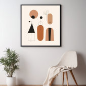 Terracotta Balans Poster