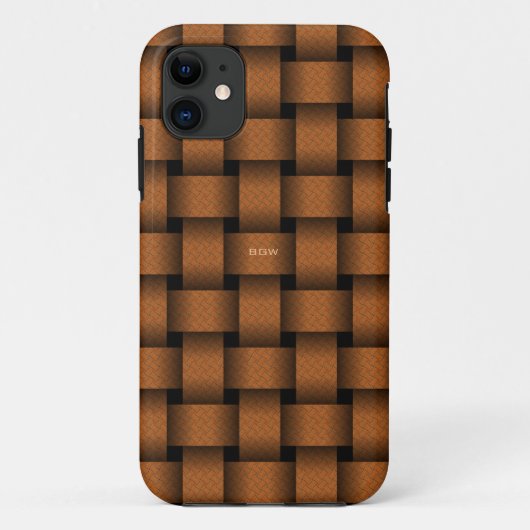 Terracotta Basket Weave Case-Mate iPhone Case (Achterkant)