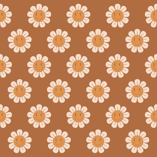 Terracotta Bath Towel Groovy 70s Design Bad Handdoek