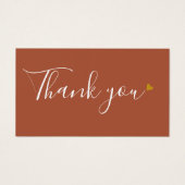 Terracotta Bedankt voor het winkelen korting Kaart (Voorkant)