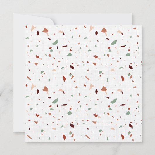 Terracotta Beige Sienna & Mint Color Palette Kaart (Achterkant)