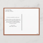 Terracotta Beste Kerstman Laat me uitleggen Kerstm Feestdagenkaart (Achterkant)