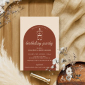 Terracotta Birthday Beer Wearparty Pet Kaart