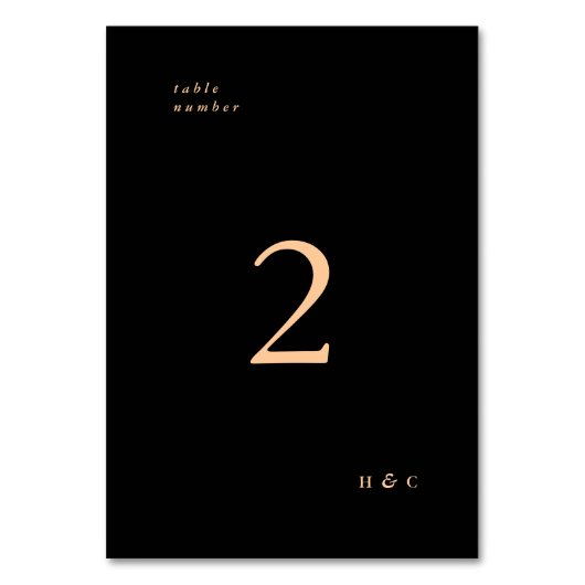 Terracotta Black Simple Plain Modern Wedding Kaart (Achterkant)