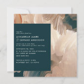 Terracotta blauwgroen schilder moderne, stijlvolle kaart (Voorkant)