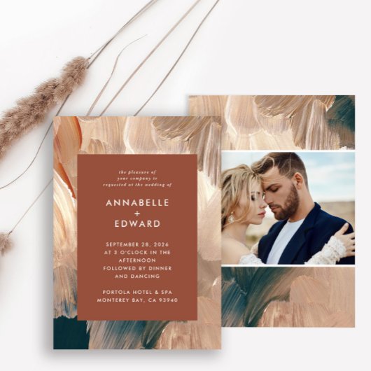 Terracotta blauwgroen schildintermodern, stijlvol kaart