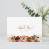 Terracotta Bloem Boho Klein Bedankt (Staand voorkant)