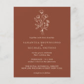 Terracotta bloemboeket Boho Budget Botanicals Flyer (Voorkant)