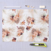 Terracotta Bloemen Pampas Gras Tropisch Bohemien Tissuepapier (Craft)