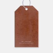 Terracotta Bloemen Pampas Grass Bruiloft Cadeau La Cadeaulabel (Achterkant)