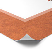 Terracotta bloemen pompoenkaarten en geschenken poster (Hoek)