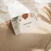 Terracotta  Bloemen Trouwplaats Kaart Plaatskaartje