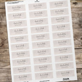 Terracotta Bloemen Waterverf Groen Bladgroen Etiket