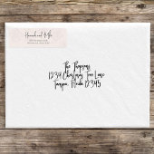 Terracotta Bloemen Waterverf Groen Bladgroen Etiket