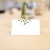 Terracotta Bloemen Wit Groen Bladgroen Blank Plaatskaartje