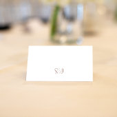 Terracotta Bloemen Wit groen Bladgroen Elegant Plaatskaartje