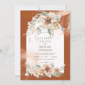 Terracotta Bloemengestilde Pampagras PROEFHuwelijk (Voorkant)