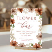 Terracotta Bloemenrand Bloemenbalk Poster