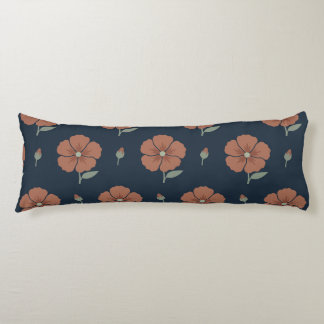 Terracotta Bloemrijke Moody Blue Lange Body Kussen