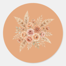 Terracotta Bloom Bloem Sticker