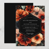 Terracotta Bloom Harvest Wedding Kaart (Voorkant / Achterkant)