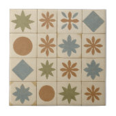 Terracotta Bloom Mediterranean Tile Tegeltje (Voorkant)