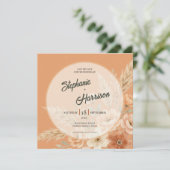 Terracotta Bloom Save the Date (Staand voorkant)