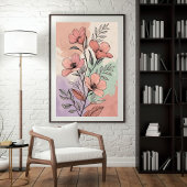 Terracotta Bloom Tuin Poster