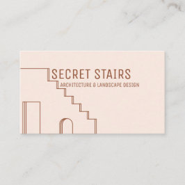 Terracotta Blush Architect Trap Deur Raam Visitekaartje