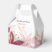 Terracotta Blush Floral Elegant Bedankdoosjes (Voorkant Zijde)