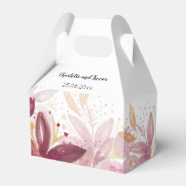 Terracotta Blush Floral Elegant Bedankdoosjes