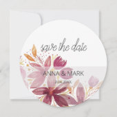 Terracotta Blush Floral Elegant Feestdagenkaart (Voorkant)