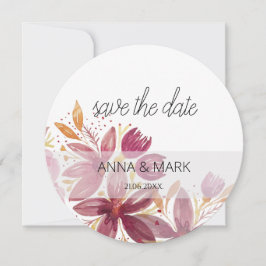 Terracotta Blush Floral Elegant Feestdagenkaart