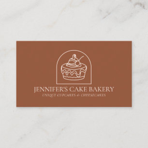 Terracotta Blush Gebak Banketbakker Cheesecake Visitekaartje